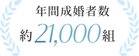 成婚者数 約20,000人