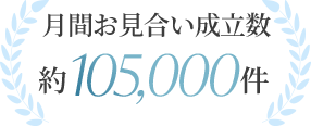 お見合い成立数 約900,000人